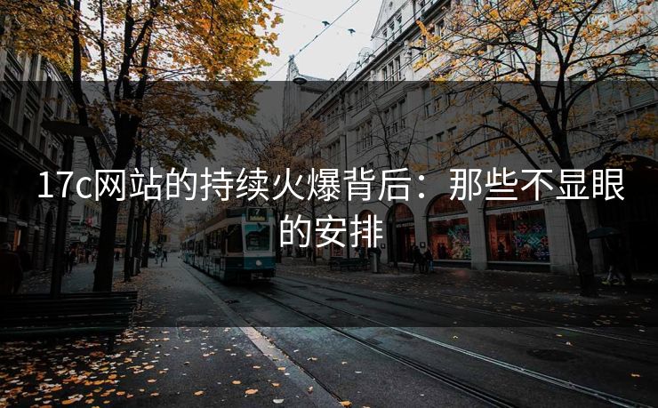 17c网站的持续火爆背后：那些不显眼的安排